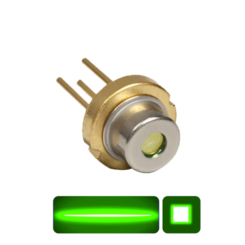 TO9 metallikotelo 520 nm vihreälle laseripäälle
